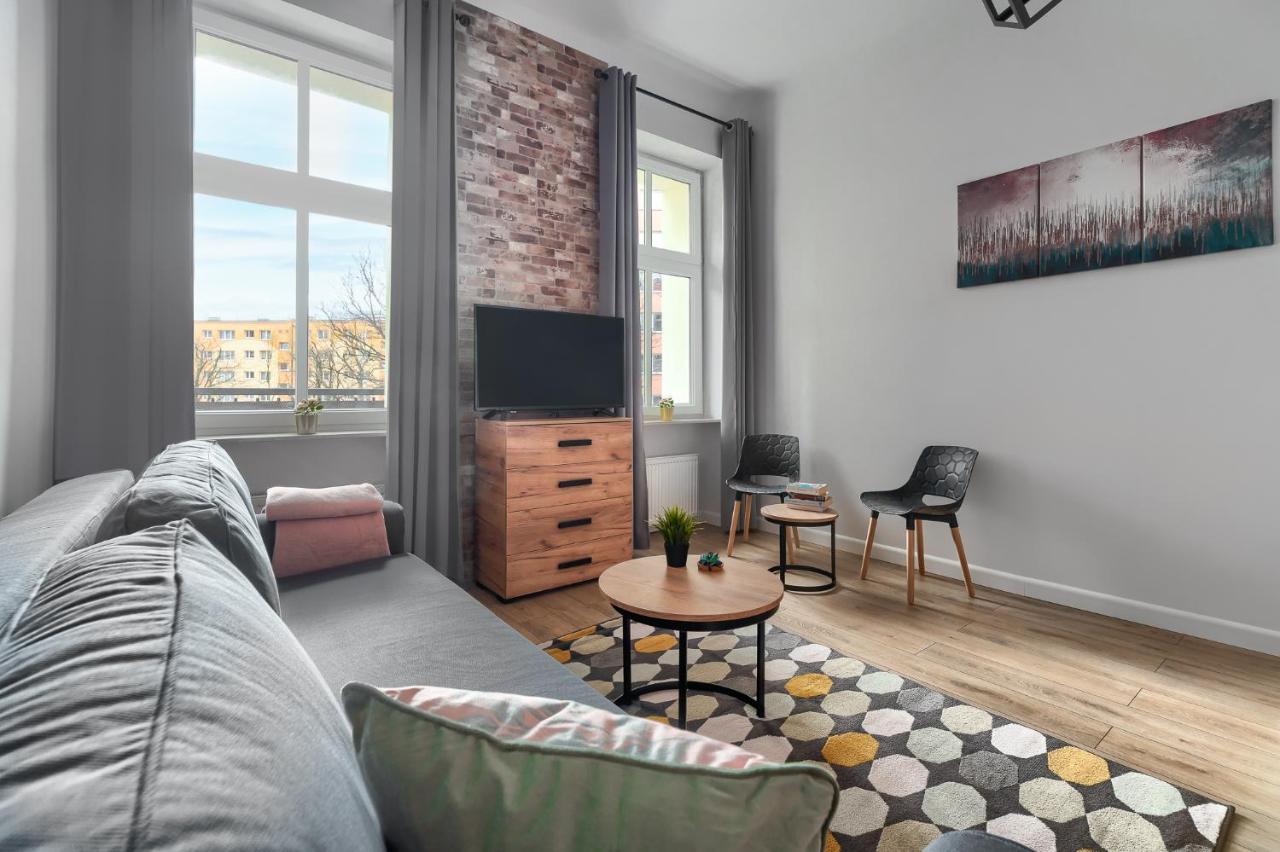 Margi Eos Apartament Large & Balcony Appartement Szczecin Buitenkant foto